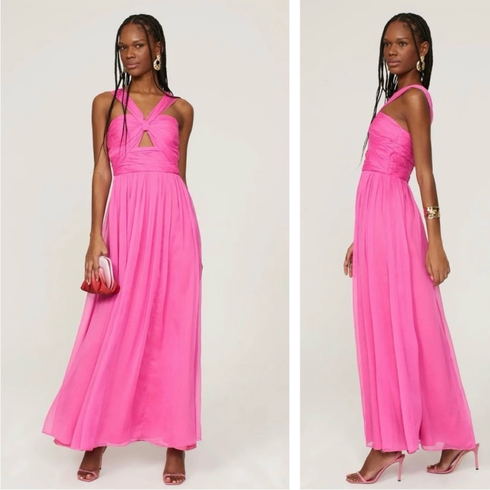 Adam Lippes Hot Pink Maxi Dress